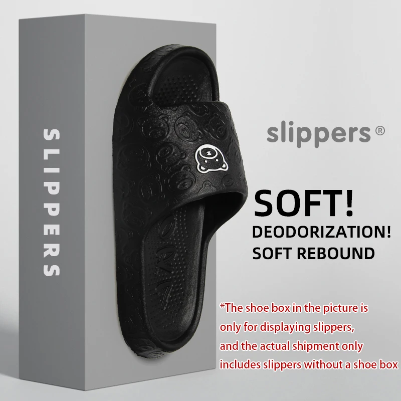 Summer Home Use EVA Slippers for Women Cute Cartoon Design Indoor Comfortable Slip-On Shoes