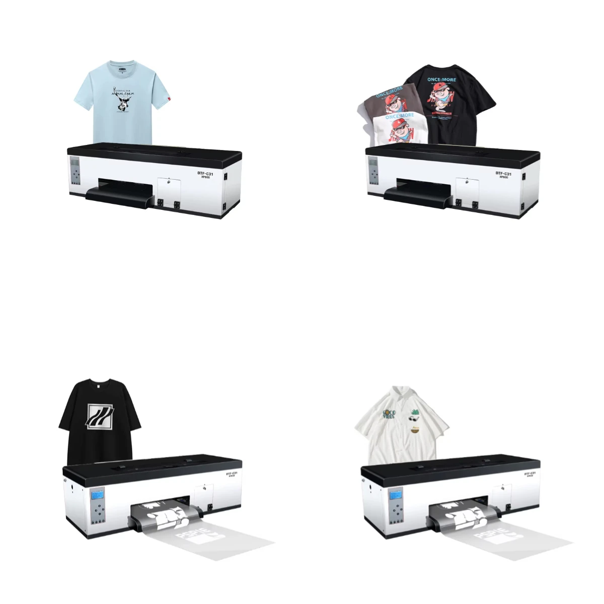 

STLF+ 2024 New Sublimation Dtf Printer 30mm 33mm Width T Shirt Printing Machine to Film White Ink Has Better Fluidity efficient