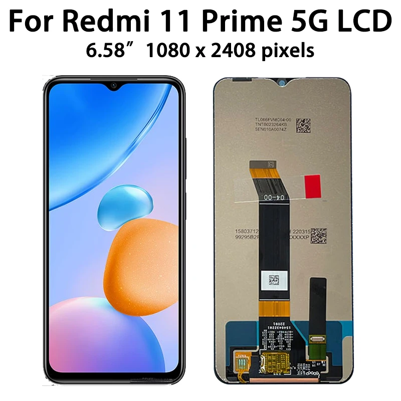 6.58\'\'Screen For Xiaomi Redmi 11 Prime 5G LCD Display Touch Screen Digitizer For Redmi Note 11Prime LCD 22071219AI Display