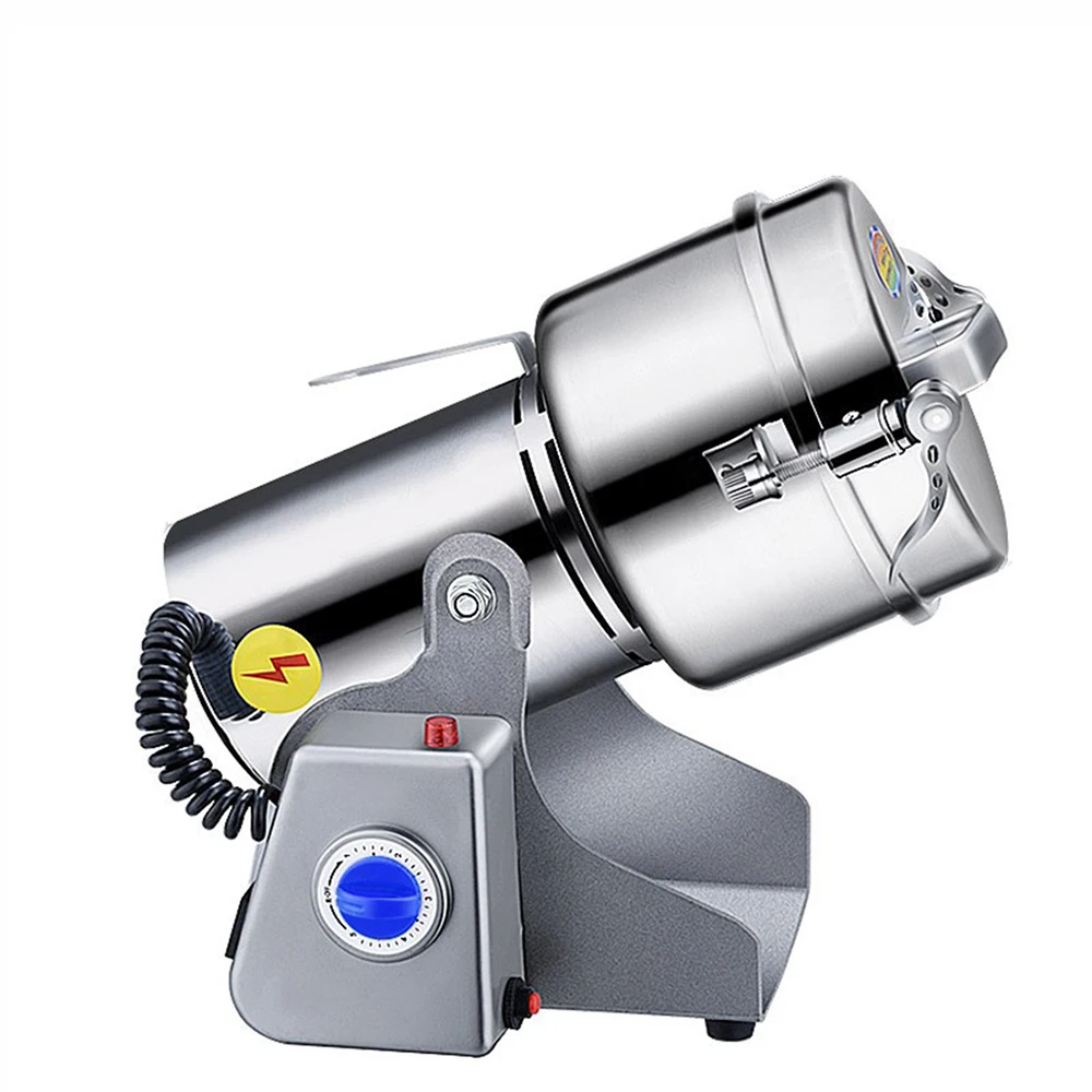800G Elektrische Getreidemühle aus 304 Edelstahl, Hochgeschwindigkeits-Multifunktions-Zerkleinerer für Gewürze, Kaffee und Trockenfutter