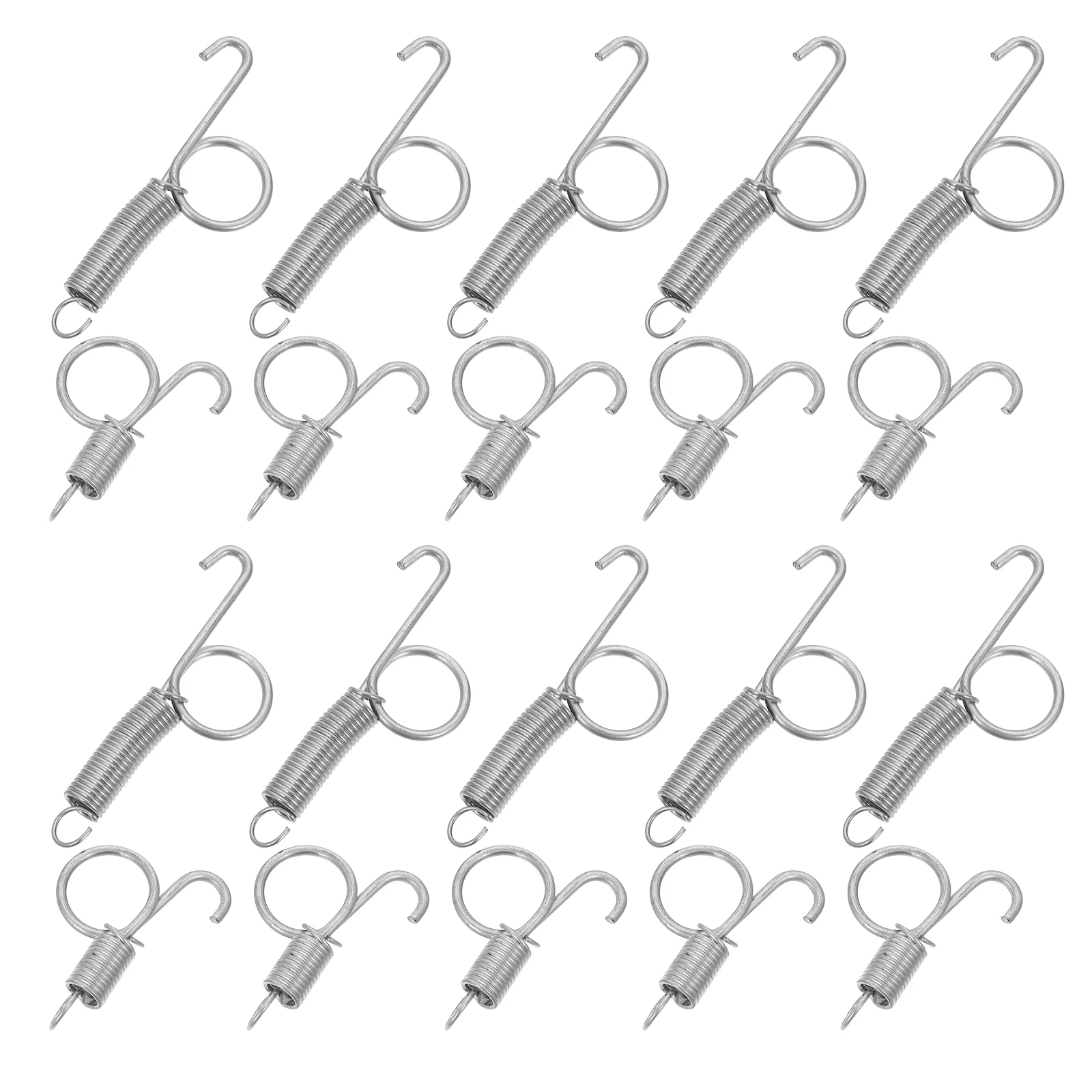 

20 Pcs Cage Door Hook Spring Clips Snap Hooks Lace Gate Wire Steel for Metal Bunny