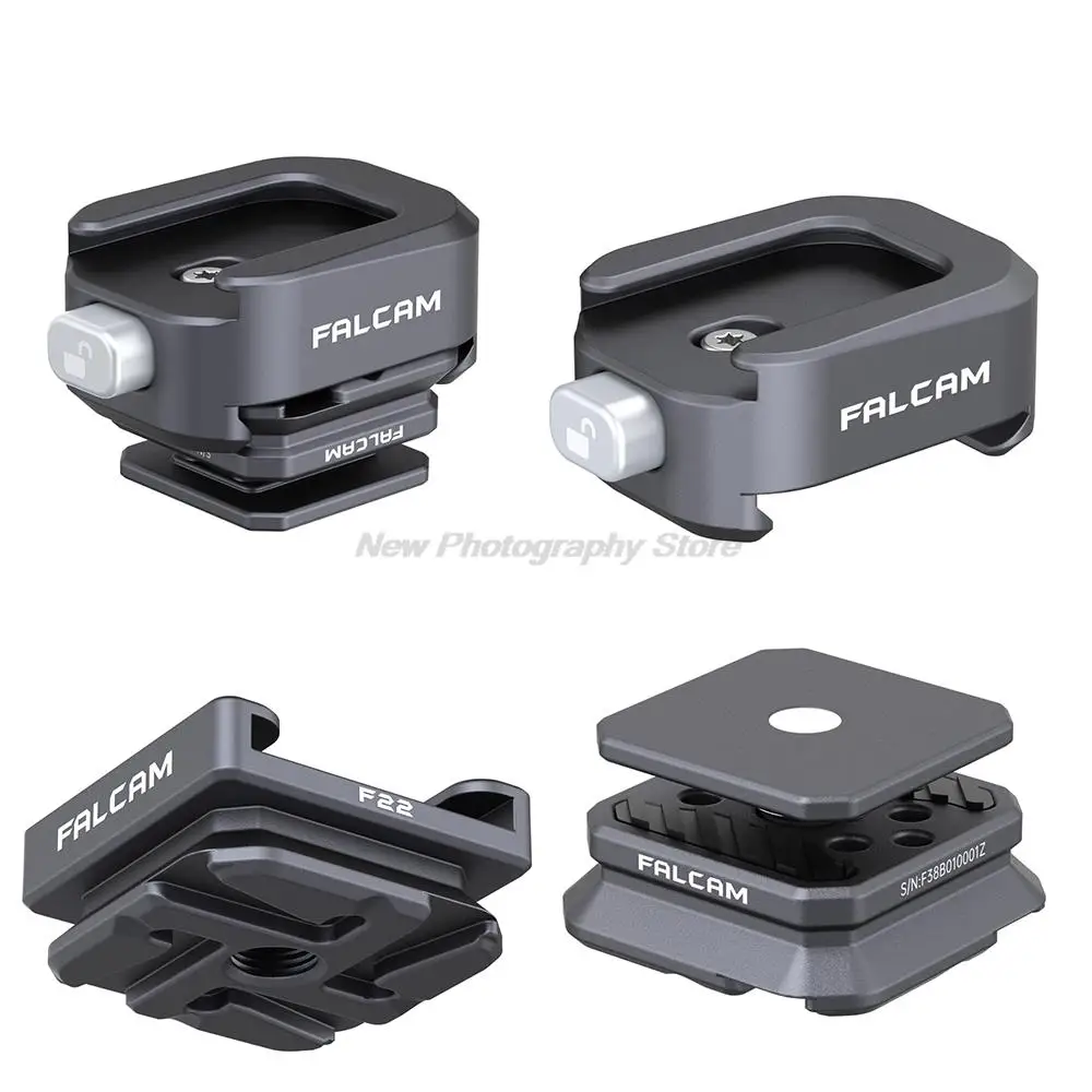 FALCAM F22 Quick Release Adapter System Cold Shoe Adapter for Nikon Canon Sony DSLR Camera Cage Tripod Cold Shoe Mount