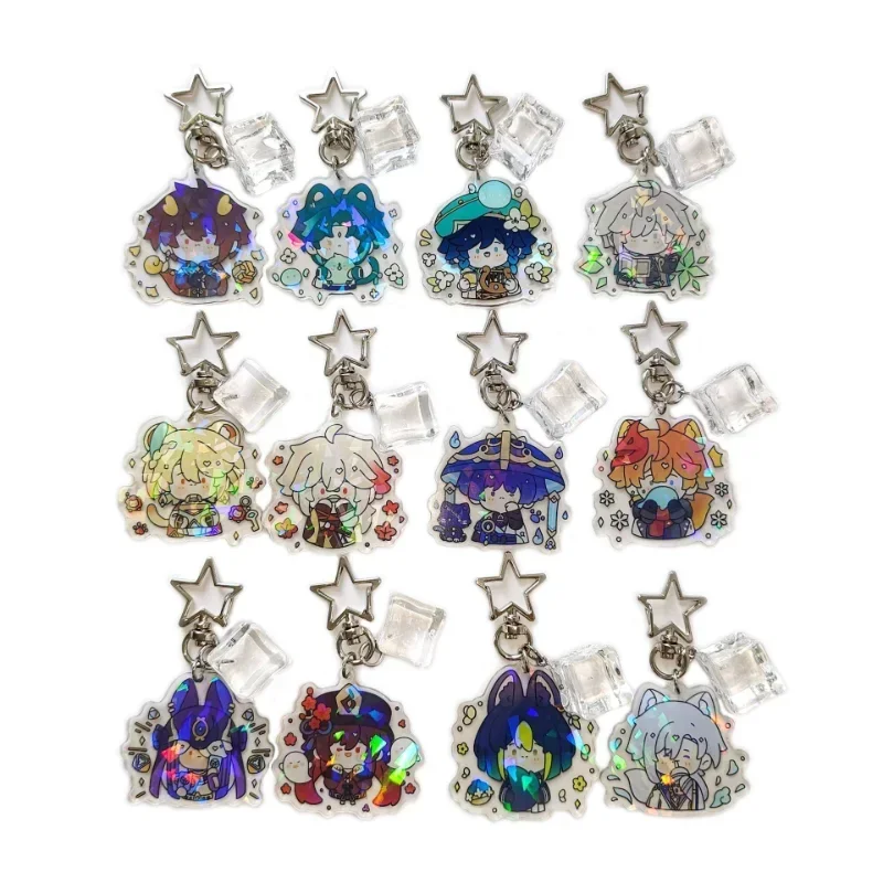 سلسلة مفاتيح شخصية أنيمي تأثير ، Scaramouche Wanderer ، Tighnari ، حلقة مفاتيح قلادة Cyno ، إكسسوارات حقيبة ، هدية شارة ، موضة #2