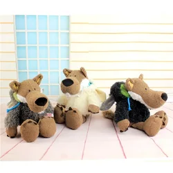 nice plush toy stuffed doll cute soft wolf brother dress sheep cloth bedtime story birthday gift 1pc