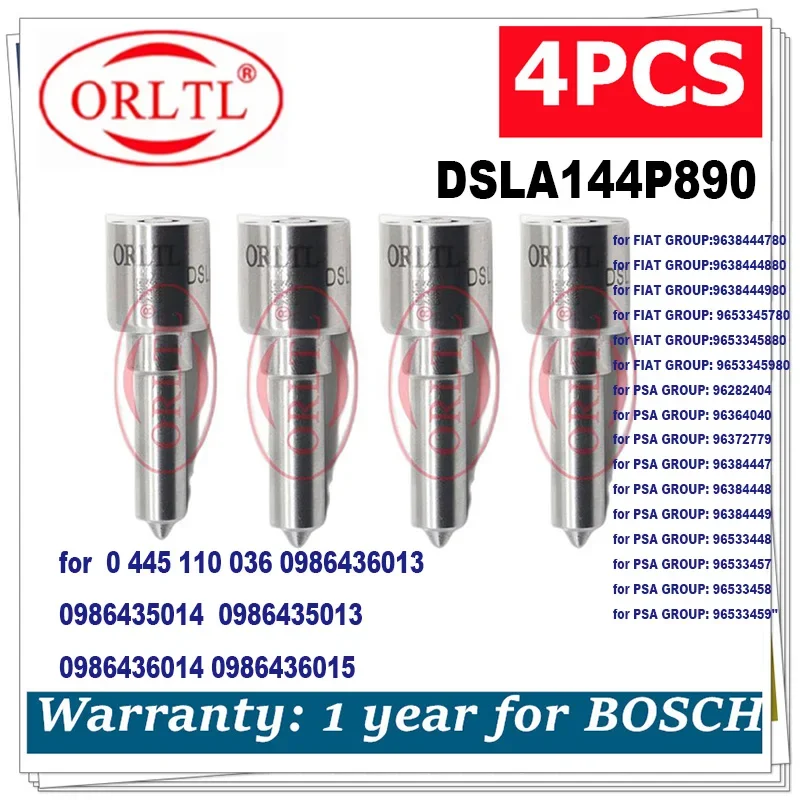 Nozzle DSLA144P890 0 433 175 250 for PSA GROUP: 96364040 96372779 96384447 96384448 96384449 96533448 96533457 96533458 96533459