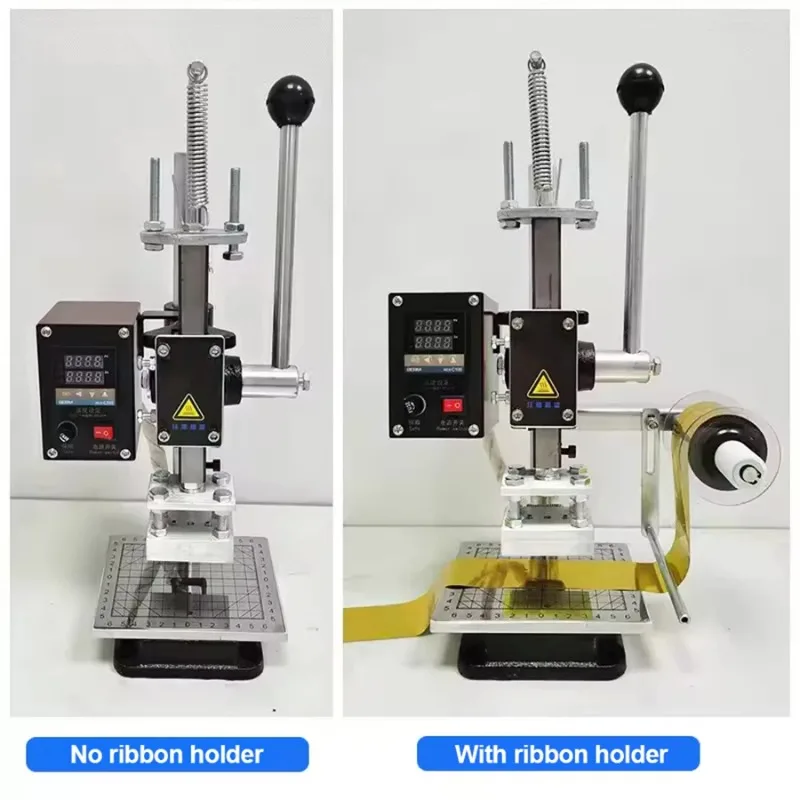 Compact Digital Hot Stamping Embossing Machine for Leather Logo, Gold Silver Heat Press for Personalized Gifts