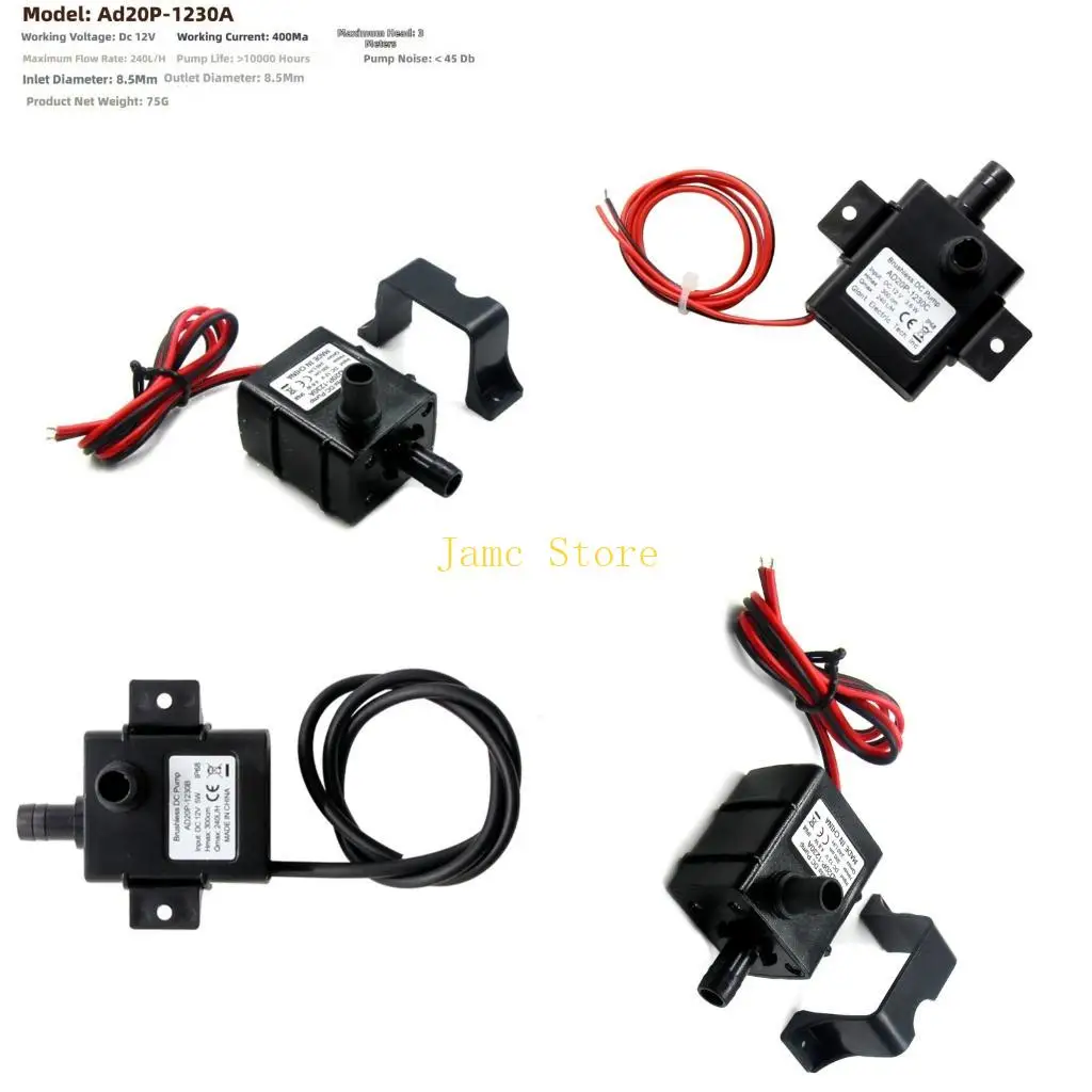 

LX0B Brushless Motor For PC Water Cooling Systems Silents Efficient Design High Flows Rate