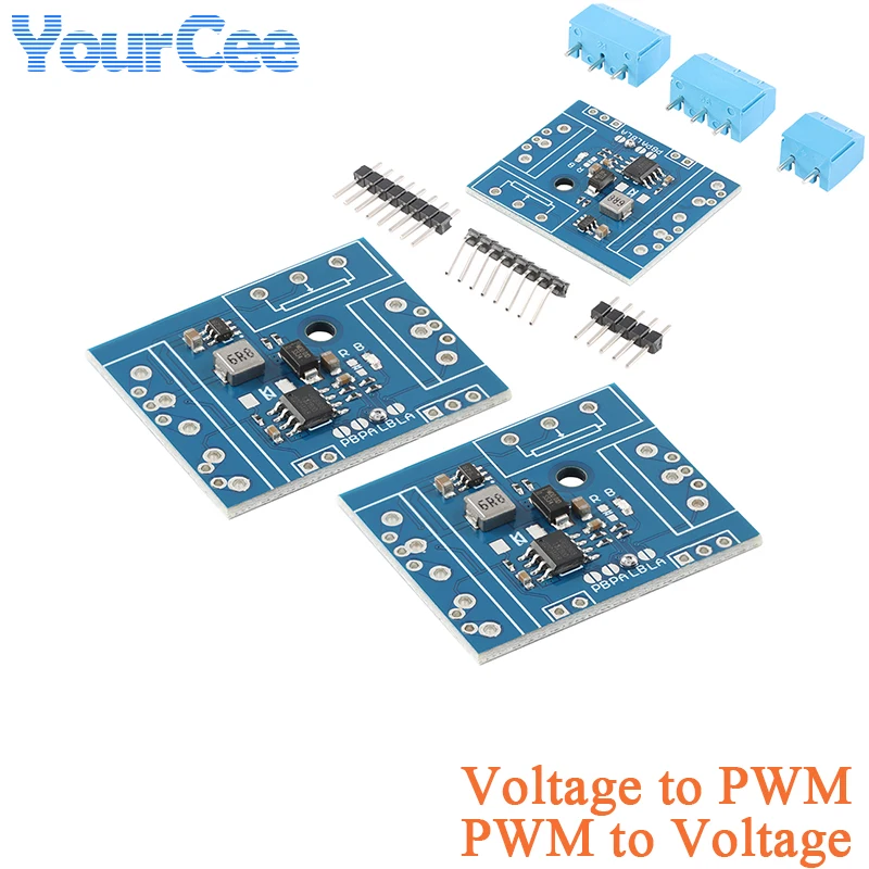 Voltage to PWM Converter Board Module 0-5V to 0%-100% PWM Signal Output 1KHz 10KHz