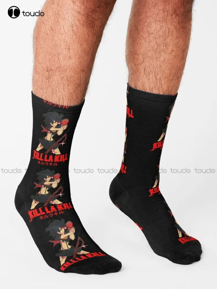 Ryuko Matoi Kill La Kill Anime Manga Ryuko Socks Men'S Novelty Socks Personalized Custom 360° Digital Print Gift Harajuku Retro