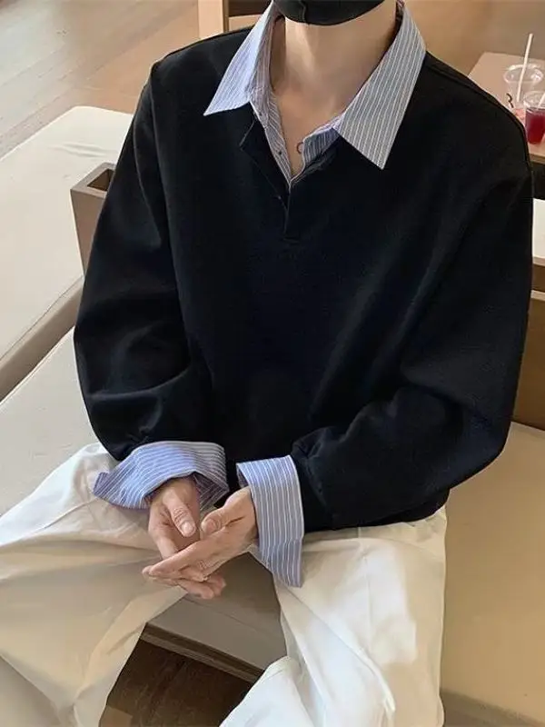 

Loose Ne Long Sve Sweatirt Women's Autumn Winter plus Size Korean Sle Plaid Outerwear Breathable Comfortable