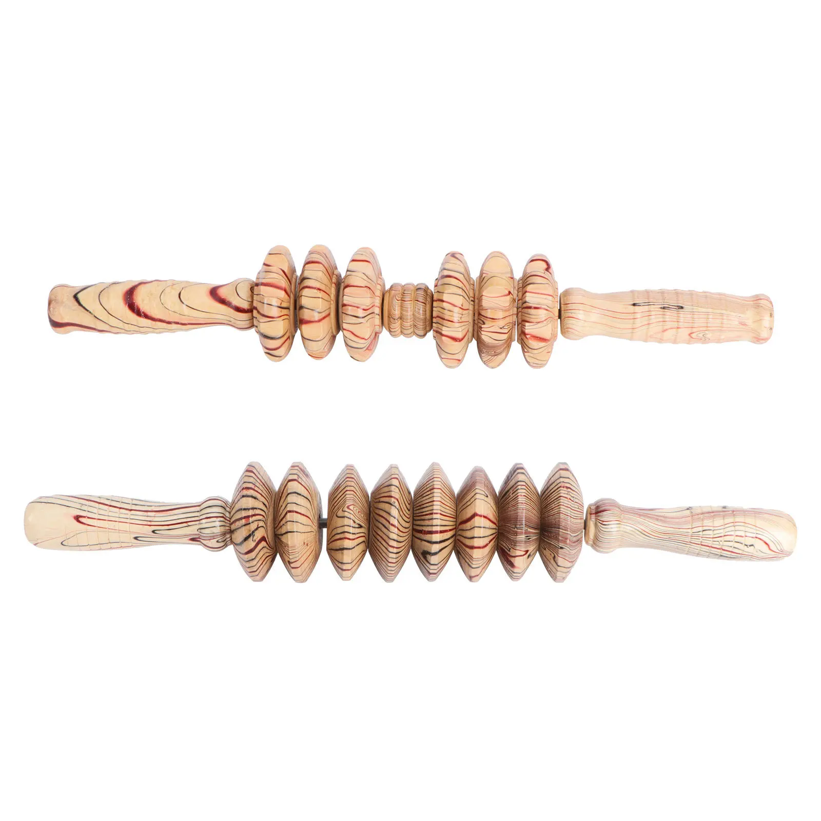 

2 шт. деревянный массажер для брюшного пресса, роликовая палочка для мышц, многофункциональный ручной инструмент для сохранения здоровья, фитнес-инструмент, массажный ролик