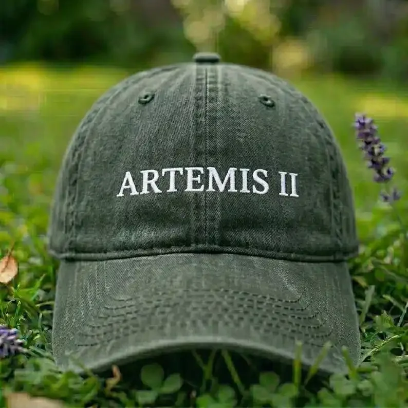 Custom Hat Embroidered Artemis II Dad Hat,Moon Mission 2026 Cap, Vintage Space Exploration Baseball Hat