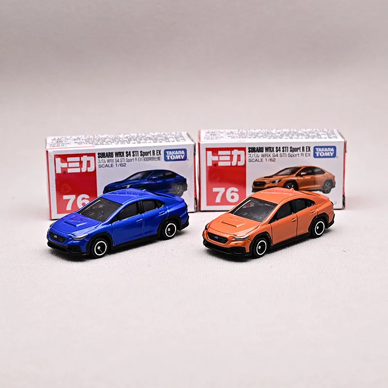 Takara Tomy Diecast Model Toy Car Subaru WRX S4 STI Sport R EX No76 1/62 Scale Miniature Collectible Vehicle For Boys & Adults