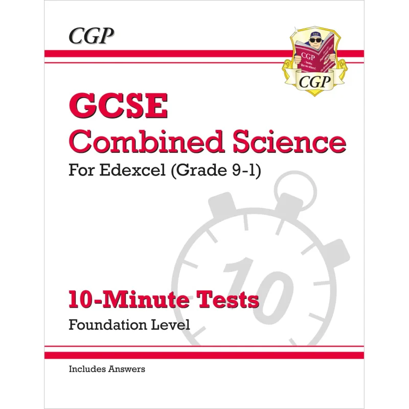 

GCSE Combined Science Edexcel 10Minute Tests Foundation Includes Answers CGP Books 9781789080742