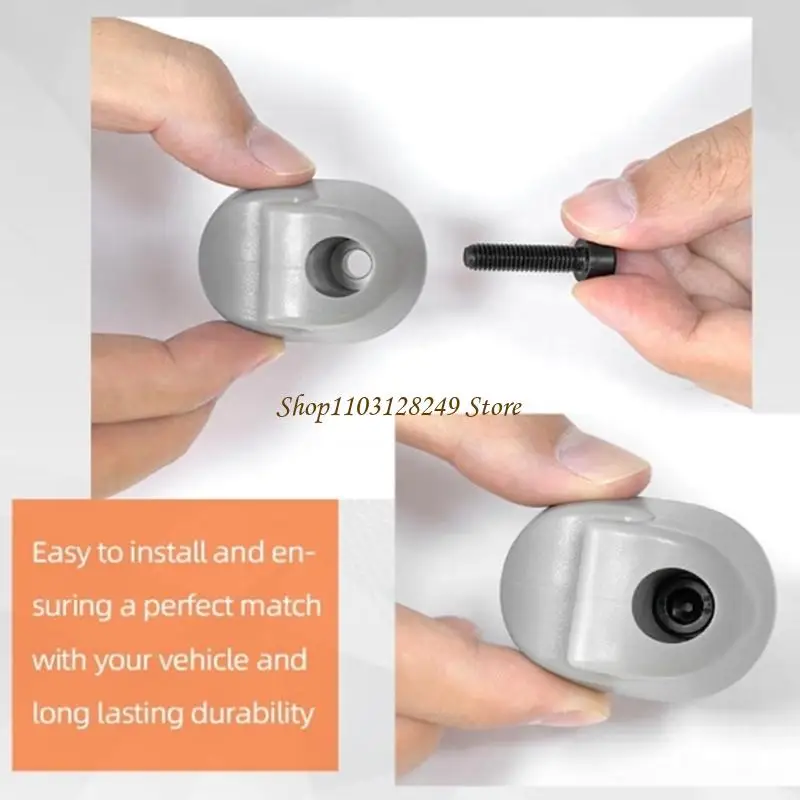 N5KD 2 Pieces Truck Sun Shade Clip Gray Interior S161023-661 ABS Construction Works With Vehicle Types Simple Assembly