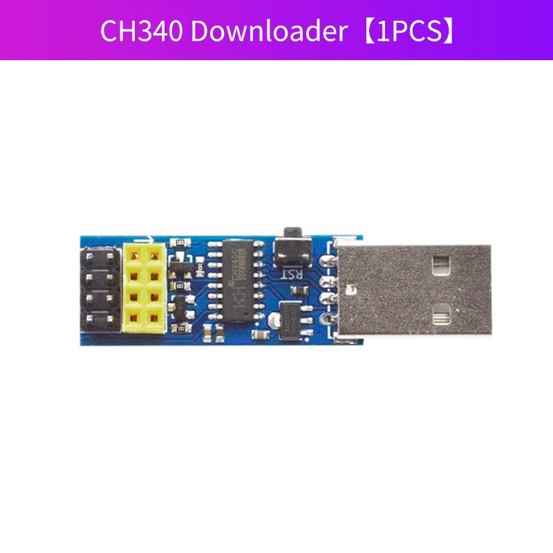 1 قطعة CH340C USB ESP8266 ESP-01 ESP01S Prog WIFI تنزيل وحدة تطوير مجلس لمحول مبرمج اردوينو