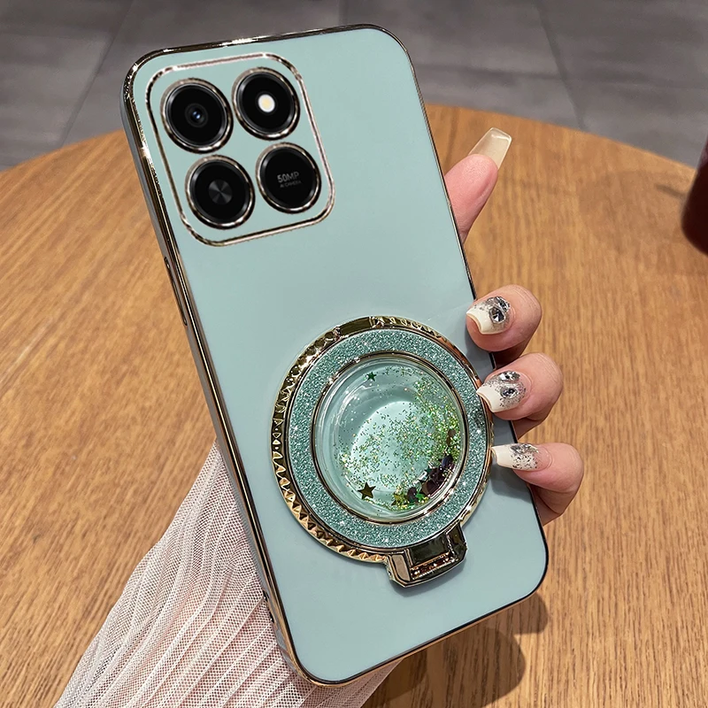 حافظة لهاتف Xiaomi 15T بإطار مطلي من البولي يوريثان الحراري لهاتف Xiaomi Mi15 T 17 Pro Max حامل حلقي مغناطيسي غطاء من السيليكون الناعم #4