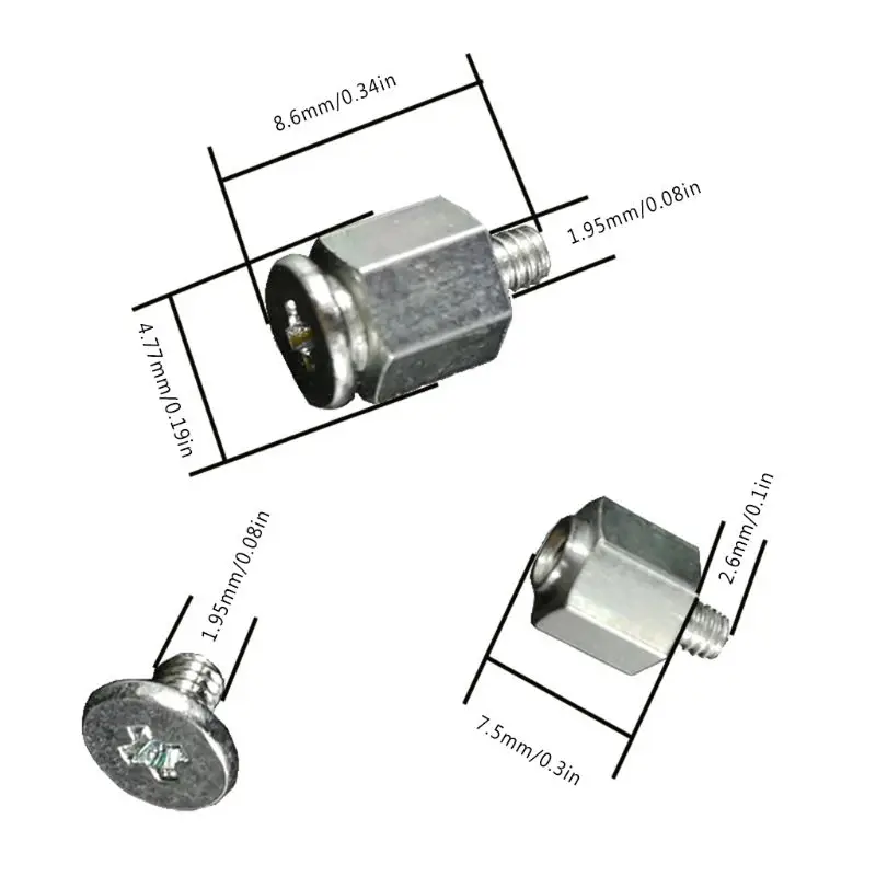 16FB 10 juegos montaje manual tuerca hexagonal tornillo separación para A-SUS para placa base SSD M.2