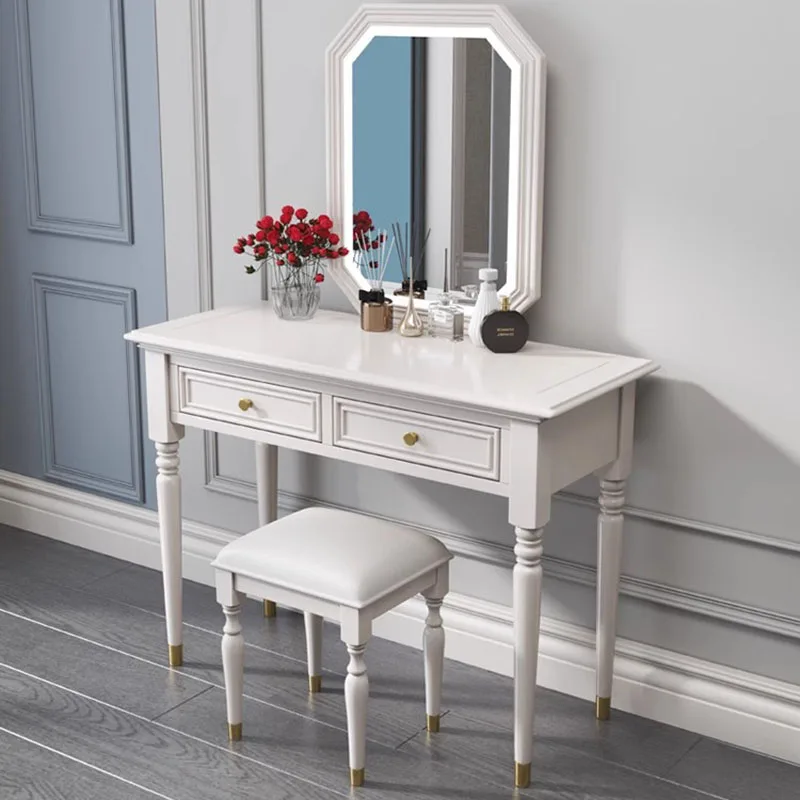 

Apartment Bedroom Dressing Table Modern Drawer Vanity Women Dressing Table Storage Minimalist Penteadeira Para Quarto furniture