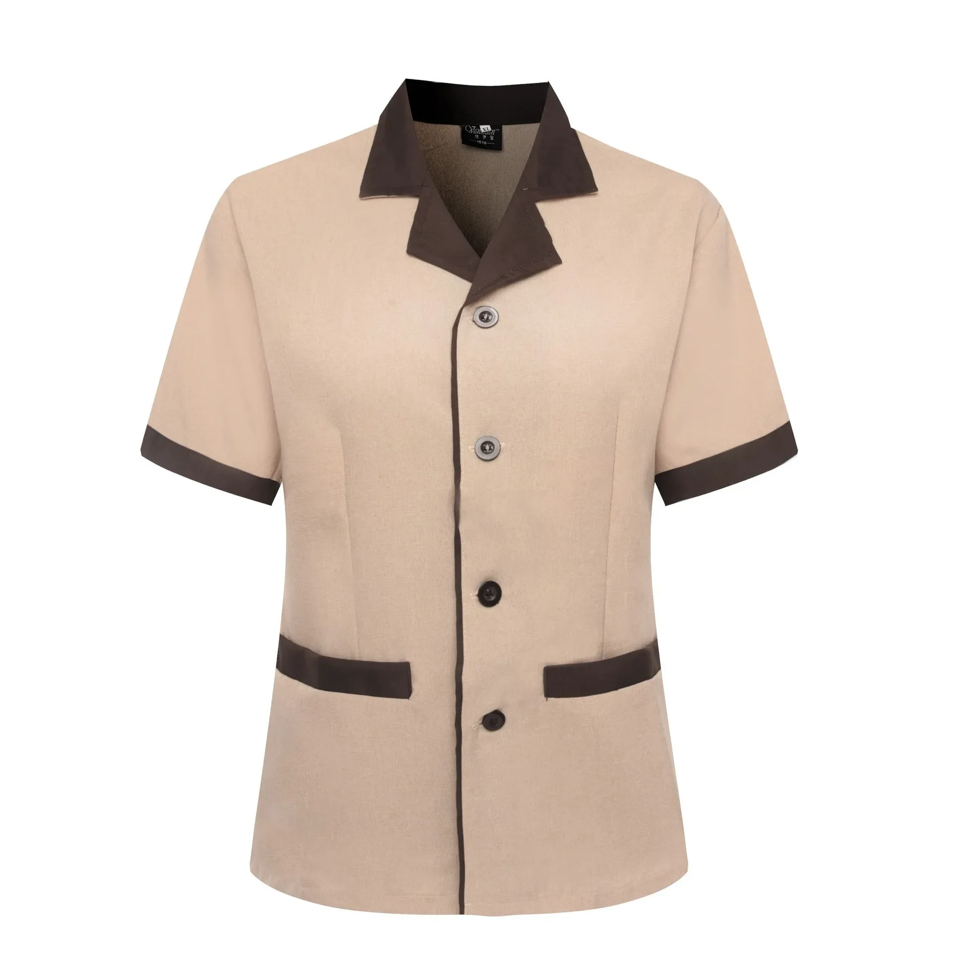 Ropa de trabajo de verano para limpieza, uniforme de limpieza de baño y cocina de manga corta, ropa informal para mujer, ropa para tareas domésticas