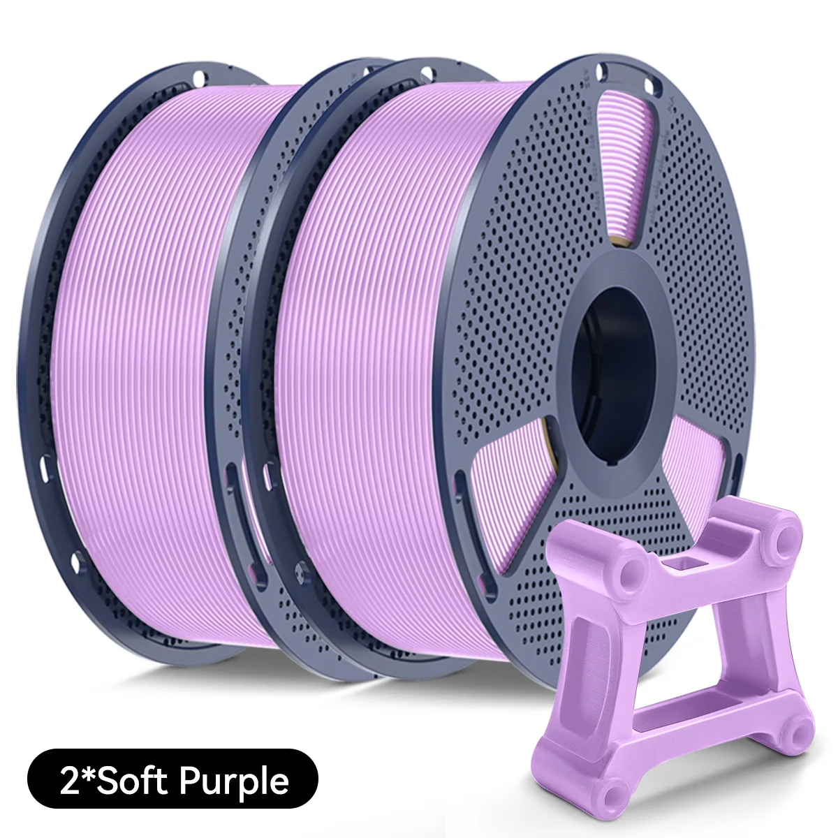 SUNLU Navulling PETG-filament 2 kg 2 rollen 1,75 mm netjes gewonden filament hogesnelheidsfilament voor Bambu lab / alle 3D-printer vacuümverpakking