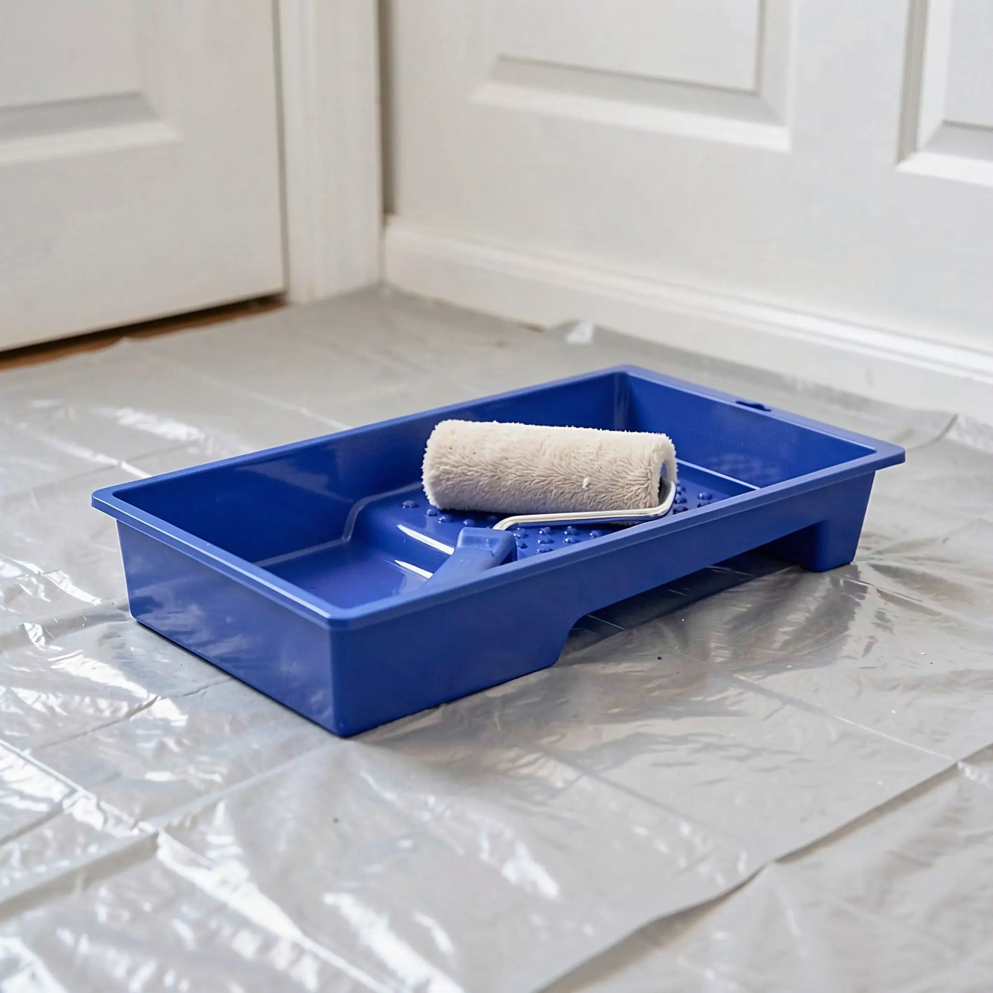 6Pcs Paint Tray 4Inch Small Plastic Paint Roller Tray Grid Container Mini Painting Accessory Alternative Tray Liner