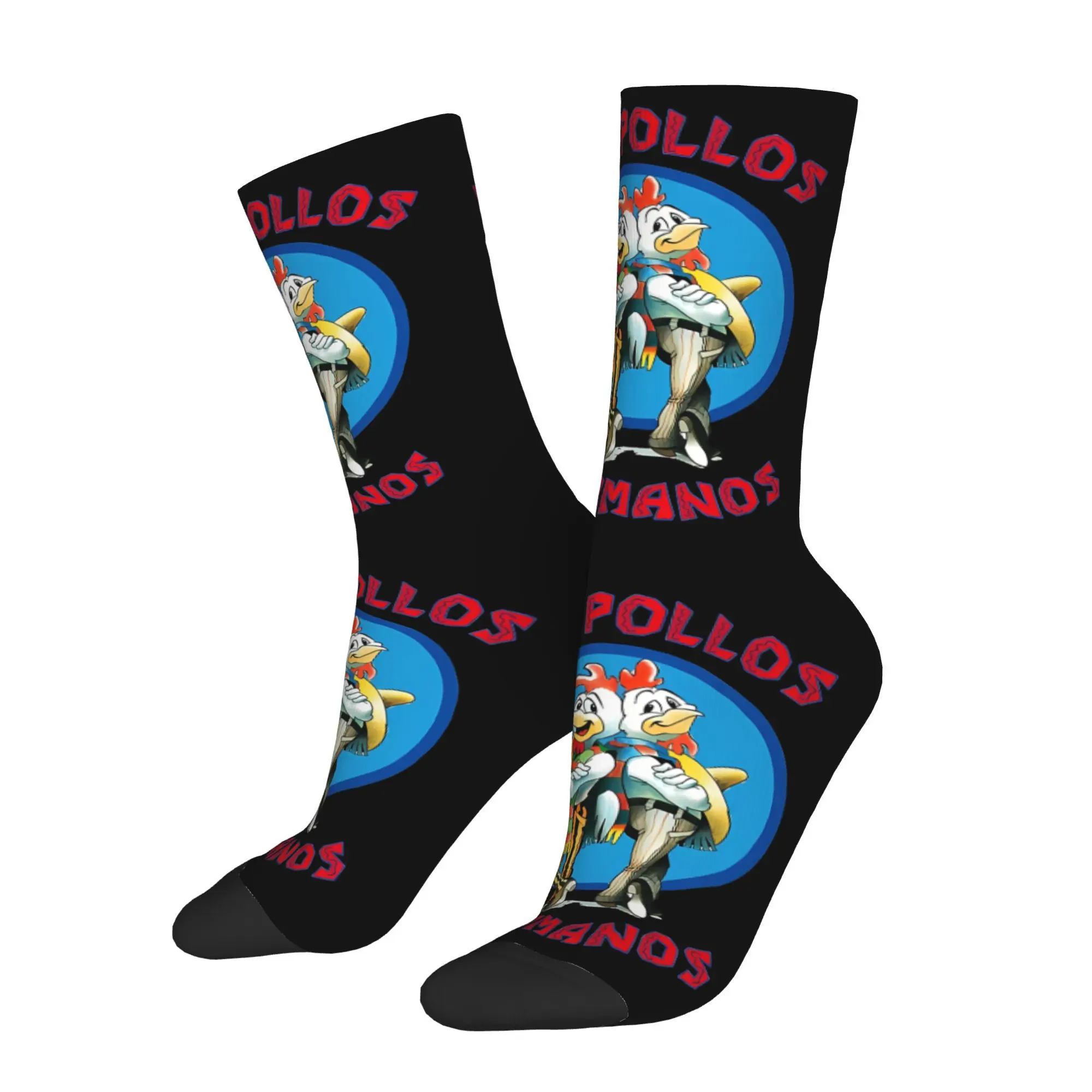 

Vintage Los Pollos Hermanos Men's Socks Unisex Harajuku Crazy Crew Sock Gift