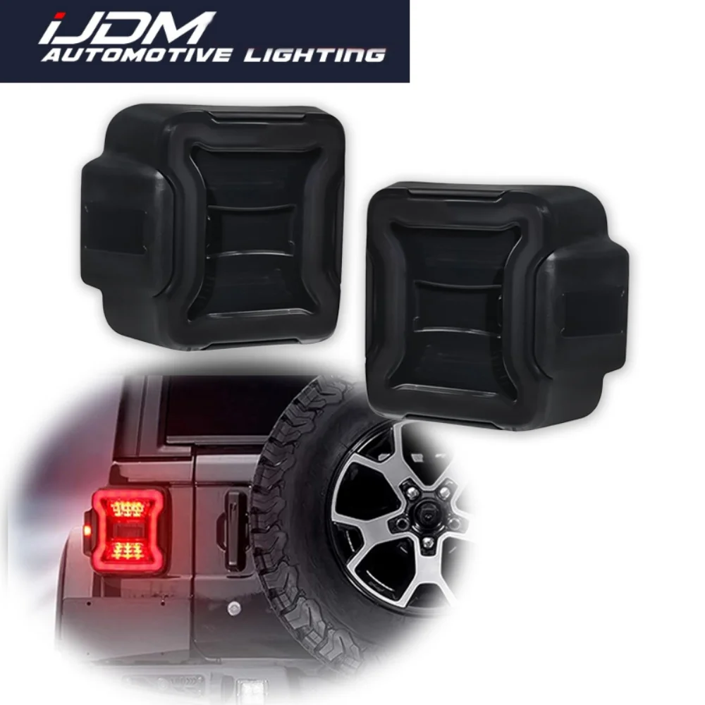 

For Jeep Wrangler JL JLU 2018-2024 Car LED Rear Tail/Brake Lights Turn Signal Lights DRL Backup Reverse Lights Side Marker Light