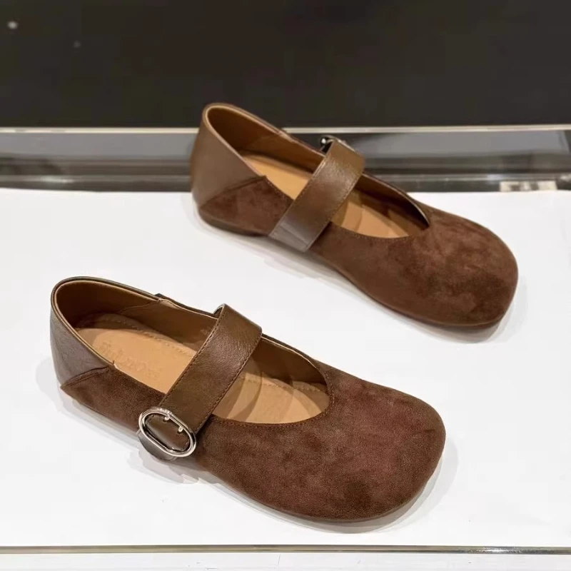 Sommerliche Damen-Freizeitschuhe: Luxuriöse Mary Jane Schuhe mit runder Zehenpartie und Schnalle – Neue Mode 2026 mit Leopardenmuster – Detail 8