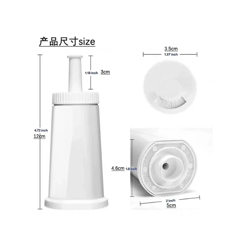 Activated Carbon Particle Filter Cartridge Compatible with Espresso Machine Replacement Filter
