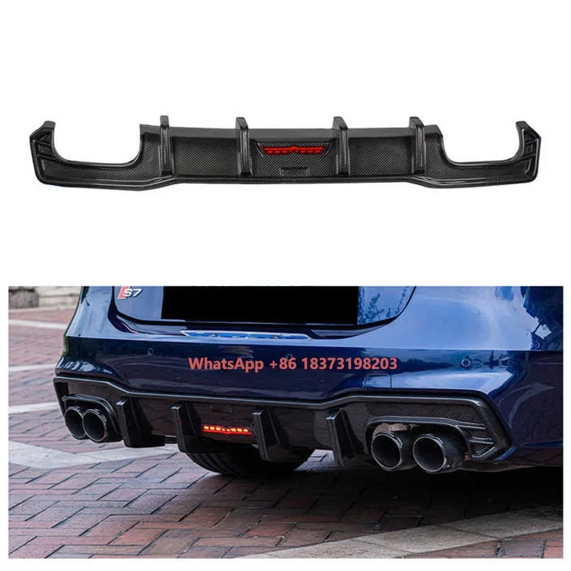 

Factory Direct Hot Sale Style 100% Dry Carbon Fiber Car Body Kit Rear Bumper Lip Diffuser for A7 S7 C8 2019-UP