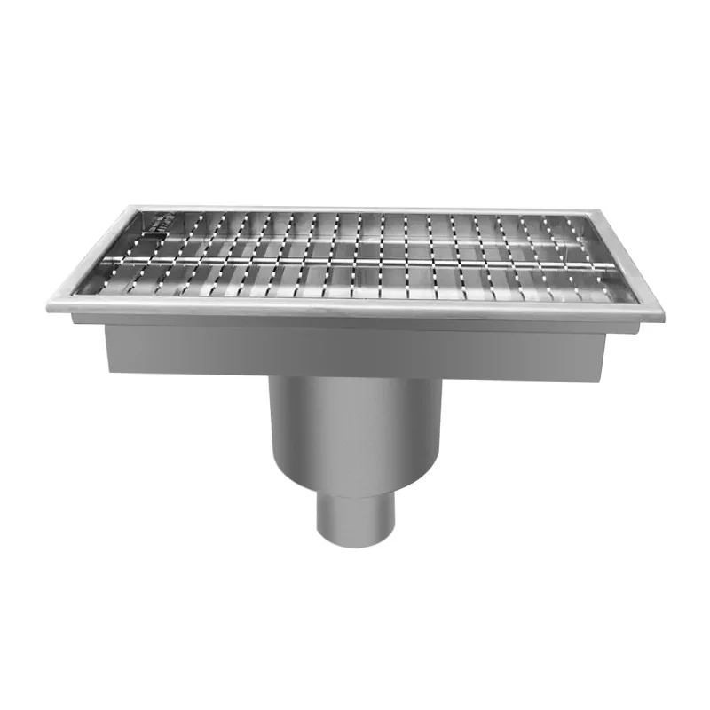 

Thickened 304 stainless steel rectangular floor drain bathroom toilet sewer deodorant hotel shower long floor drain