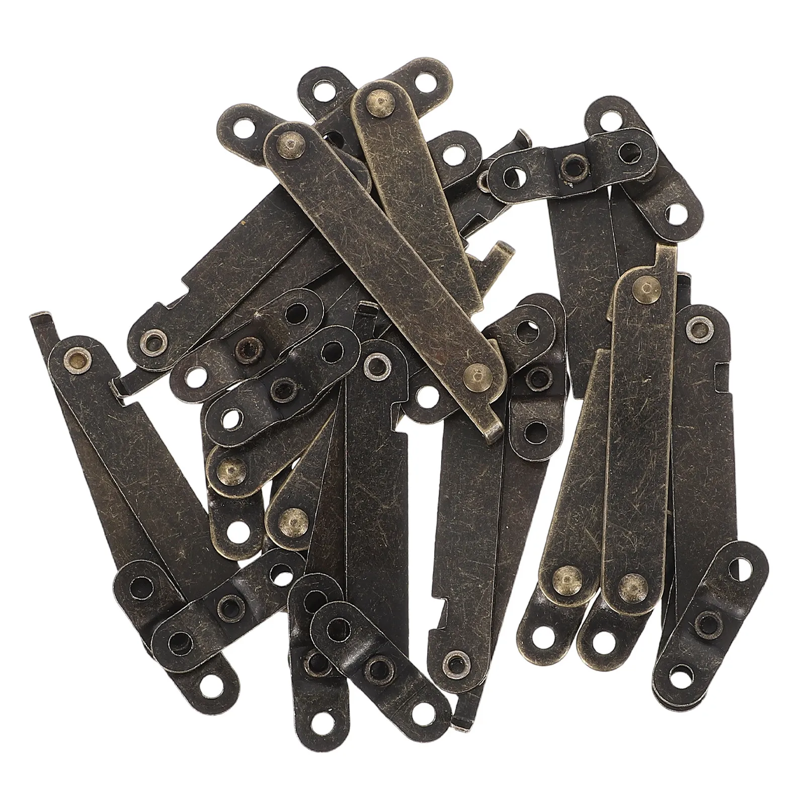 Furniture Hardware Brass - 10Pcs Brass Hidden Hinges Small Jewelry