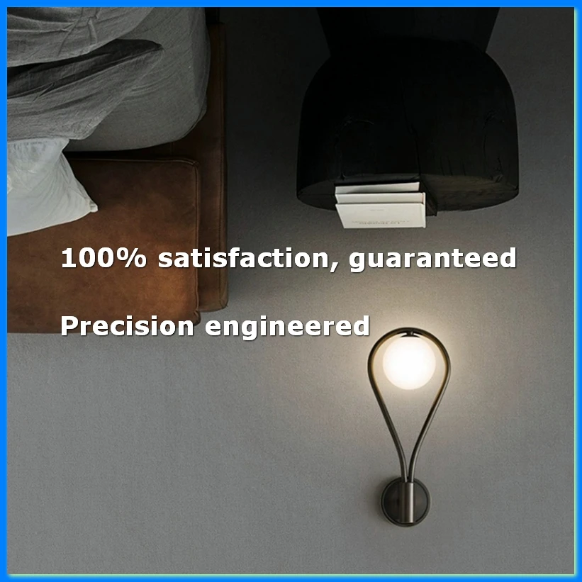 Brass Wall Lamps Minimalist Glass Ball Wall Light Bedroom Living Room Bathroom Hallway Lighting Fixtures B-AD23