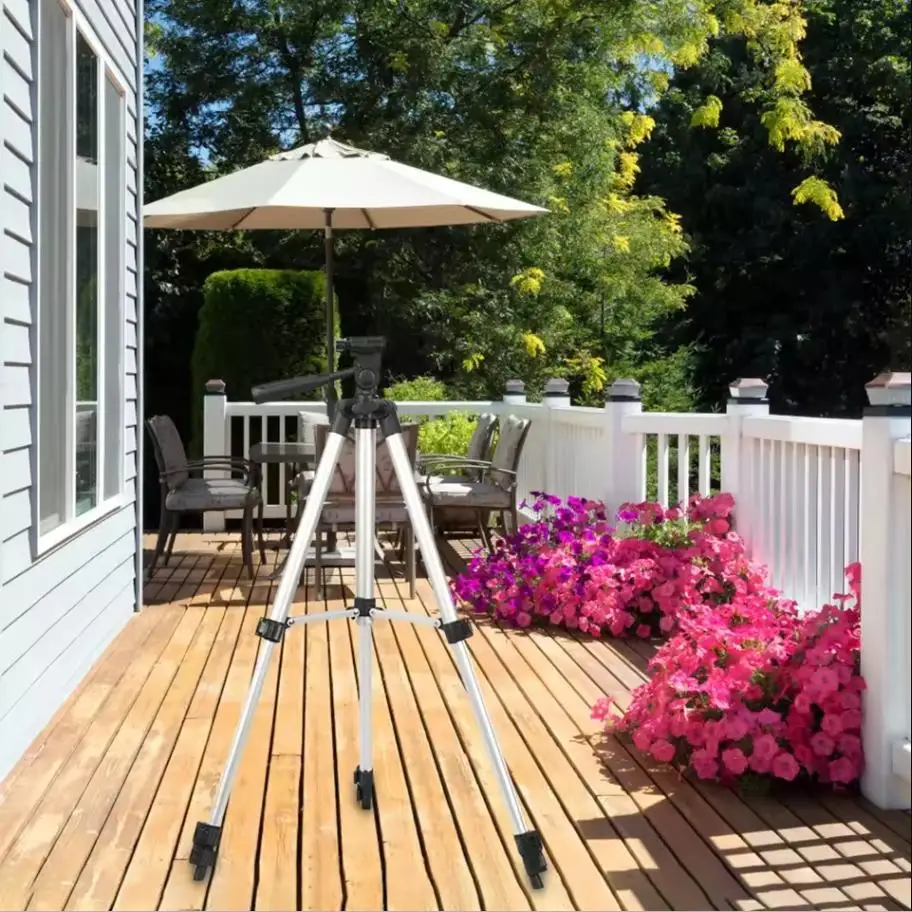 1M/1.2M/1.5M مستوى الليزر ترايبود سبائك الألومنيوم قابل للتعديل ارتفاع سميكة حامل ثلاثي القوائم #4