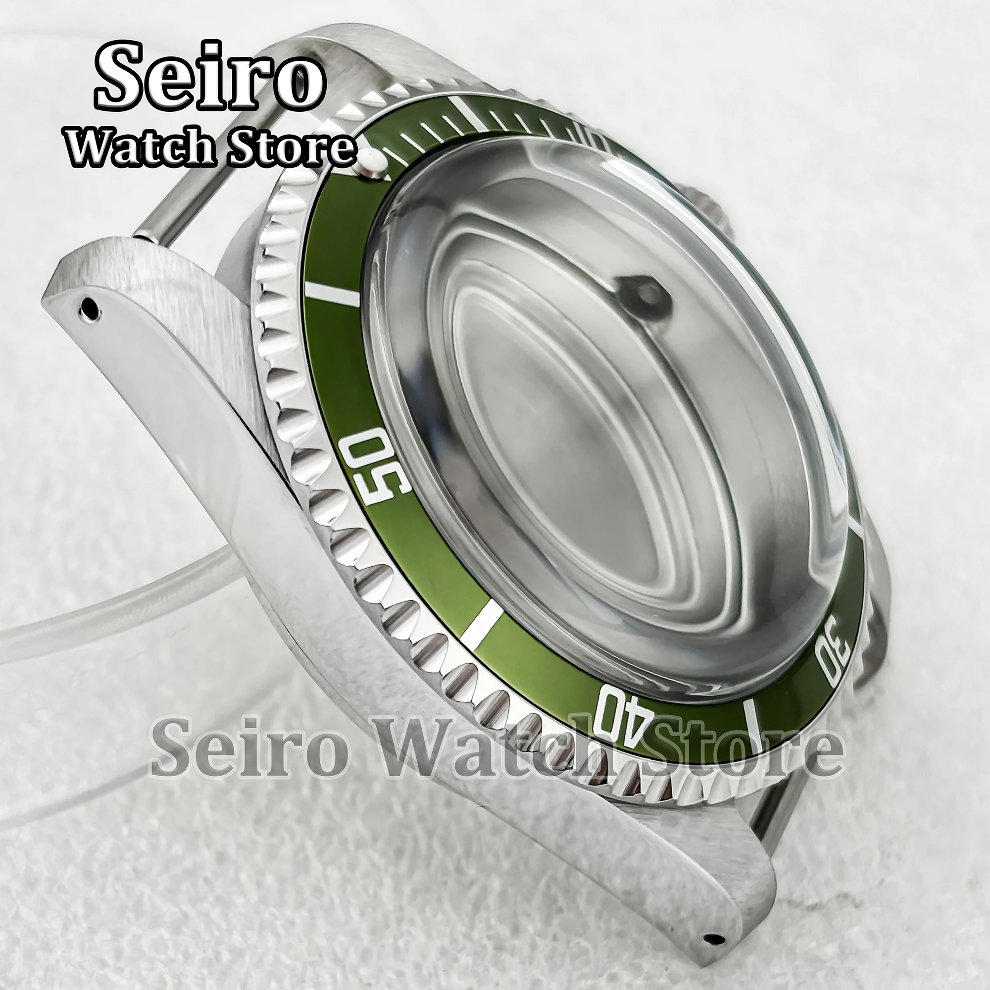 39MM NH35 Case Vintage Restro Stainless Steel Arcylic Bubble Glass 100M Waterproof Watch Parts for SUB NH36 Movement Accessories