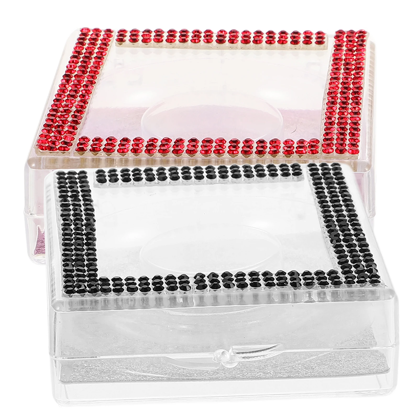 

2Pcs Eyelash Box Transparent False Lashes Organizer Travel Storage Durable Plastic Empty Packaging Case ArtificialEyelash HOLDER