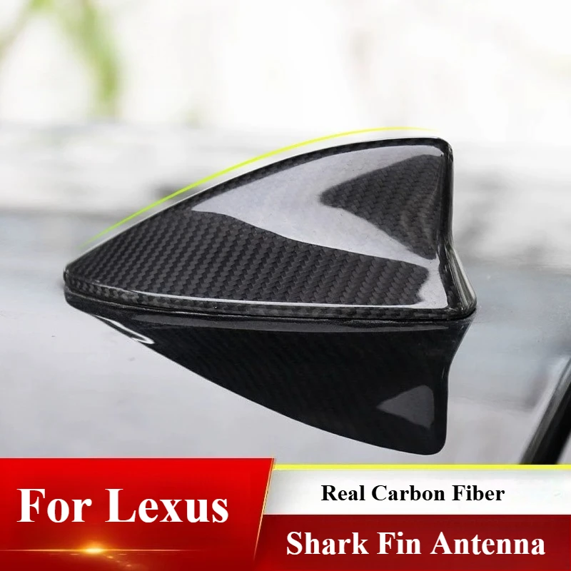 For Lexus NX/ES/RX/CT/IS/LX Real Carbon Fiber Short Stubby Antenna Custom Precise Fit Anti-Scratch Easy Install Exterior Mod