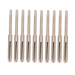 10/12 Pcs 2.35/3mm Shank Sandpaper Clamp Split Mandrel Convenient Split Mandrel Tapered Sandpaper Holder for Rotary Tool