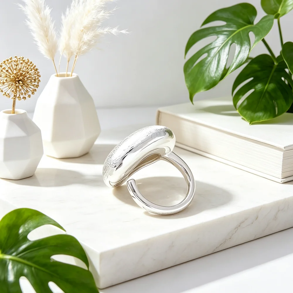 Genuine 925 Sterling Silver Opening Finger Ring For Women Girl Extremely Fine Korean Style Jewelry Gift Dropshipping Wholesale