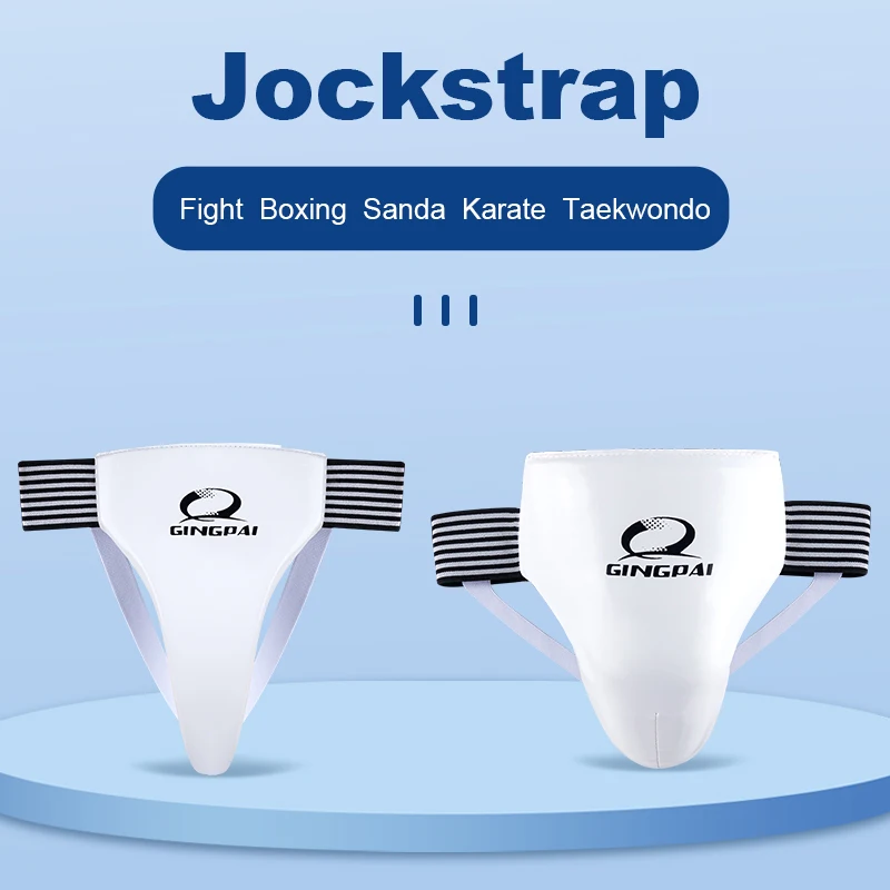Ragazzi Ragazze Bianco Taekwondo Protezione inguine Uomo Donna Bambino Protezione cavallo Calci Boxe Karate Supporto di alta qualità
