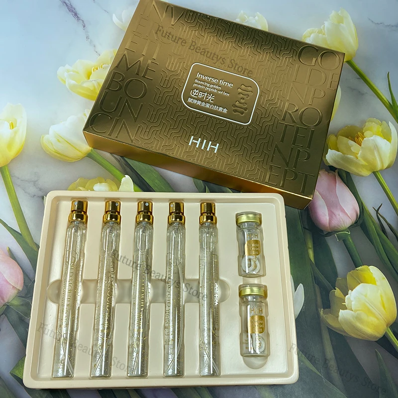 24K Collagen Thread Kit Absorbable Thread Firming Silk Thread Hyaluronic Acid Moisturizing Anti-aging Lifting Facial Essence