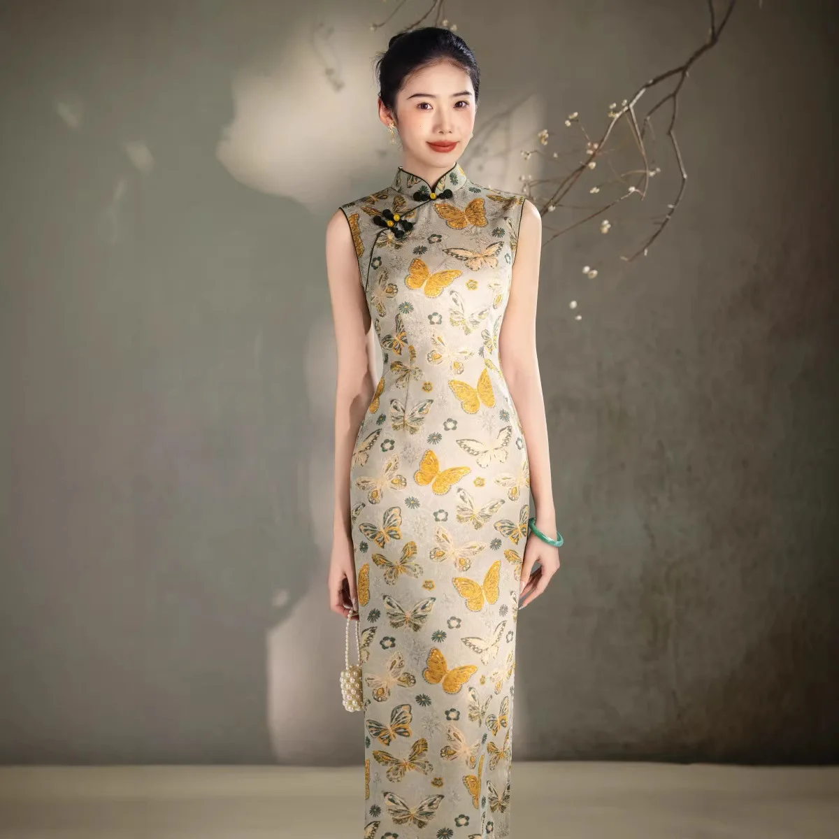 Sleeveless Cheongsam 2026 Improved Young Style Girl Retro Chinese Style Old Shanghai High-end Dress Qipao