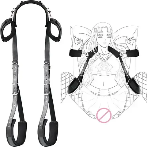 BDSM sexx Handcuffs Restraints Open Leg Ankle Cuffs SM Bondage Harness Bed Bandage Straps Slave sexx Toy Erotic Accessories Kits
