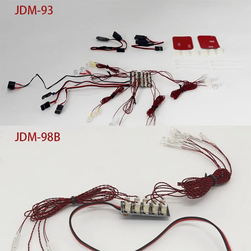 Light System 1/14 JDM 93 Hydraulic RC Loader and JDM 98 RC Bulldozer For Lesu Tamiya KABOLITE Engineering Vehicle