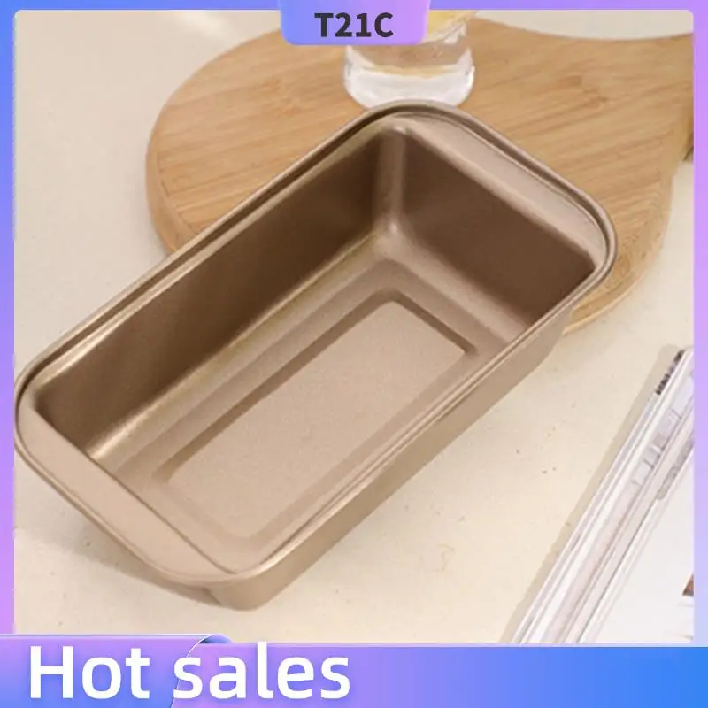 

T21C Bread Pan Loaf Pan For Baking, Non-Stick Carbon Steel Baking Bread Toast Mold Loaf Baking Pan Set (Golden 12Pcs)