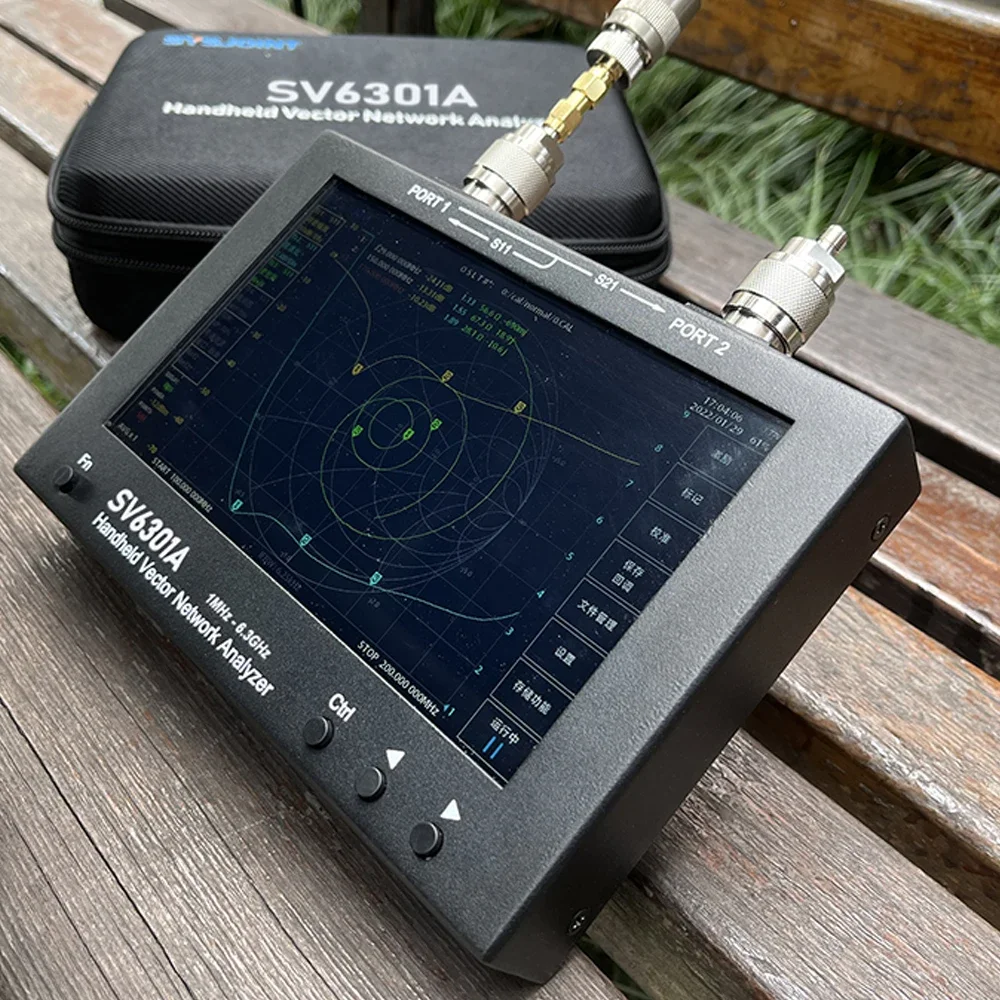 SV6301A Vector Network Analyzer 1MHz-6.3GHz 7 Inch Large Screen NanoVNA