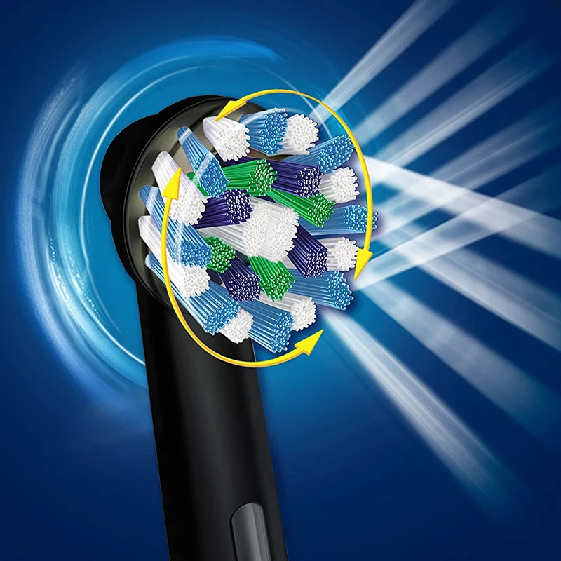 Насадки для электрической зубной щетки Oral B, мягкая щетина 16 градусов, Глубокая чистка, сменные насадки EB50 для перекрестного действия