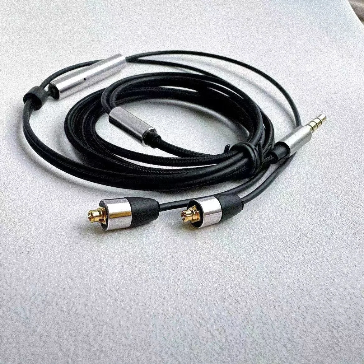 K3003 Earphone Upgrade Cable 3.5mm to MMCX Braided Nylon Wire Replacement Headphone Cable 3.5mm Wired Earphones