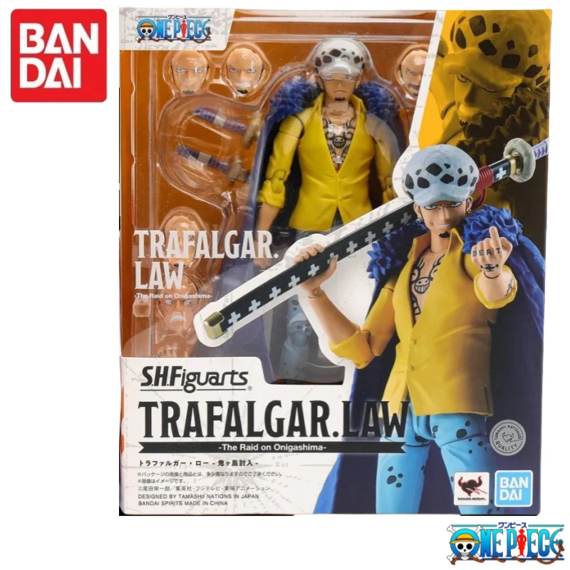 

in stock Original100% BANDAI S H Figuarts Anime Action Figures Toys ONE PIECE Water Law Model toy statue Garage action figure